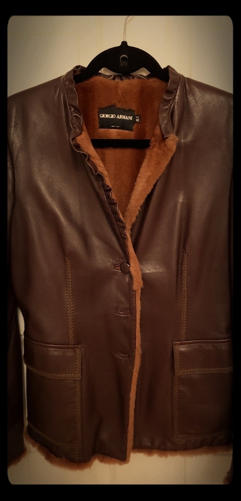 Giorgio Armani calf skin jacket
